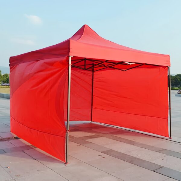 Durable Outdoor Tent Canopy - Windproof & Waterproof, 299.97cm x 194.82cm with Thickened Edges and Transparent Side Panels for Night Markets (Top & Frame Not Included)