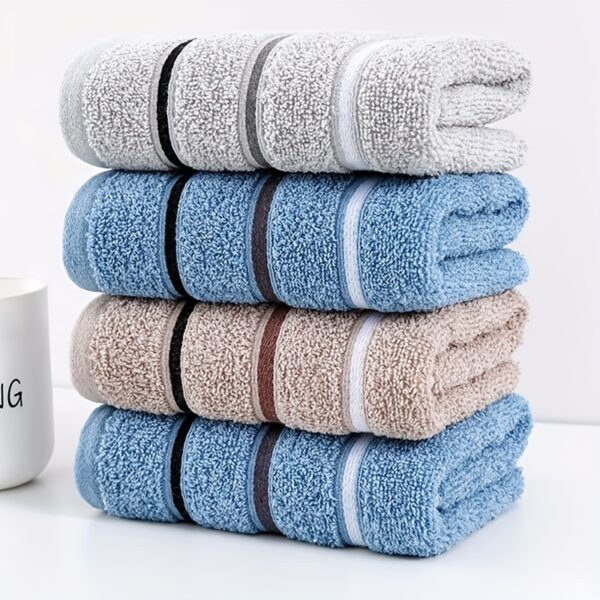 1/2/3pcs Elegant & Soft Cotton Towels - Highly Absorbent, Lightweight & Perfect For Multiple Festivities, Stylish Home And Bath Accessory Lightweight Towel