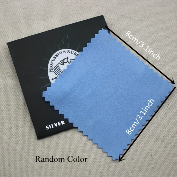 Second image of 10pcs Jewelry Silver Polishing Cloth, Cleaning Cloth Tools For Ring Bracelet Necklace Earrings