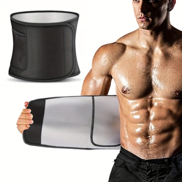 Waist Trimmer For Women And Mens, Elastic Compression Waist Trainer Sweat Belt For Fitness Exercise, Tummy Control Shapewear