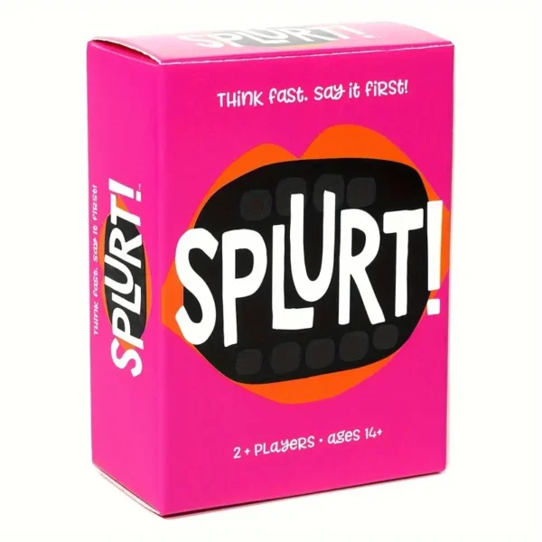 Second image of Splurt! Fast-Paced Party Card Game - Quick Thinking & Speaking, Ages 14+ | Standard Edition in Deep Pink