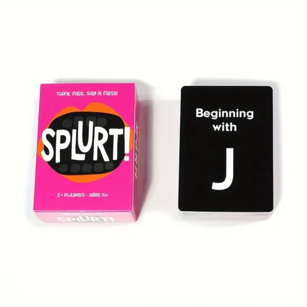 Splurt! Fast-Paced Party Card Game - Quick Thinking & Speaking, Ages 14+ | Standard Edition in Deep Pink