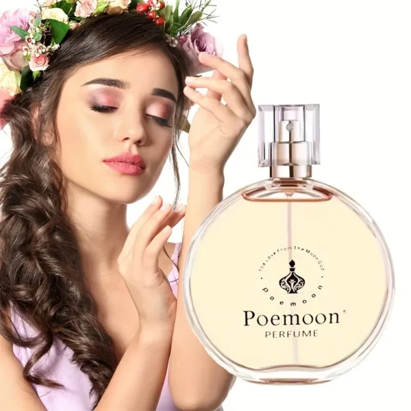 Second image of Women's Poemoon Pheromone Perfume, 5oml Natural Eau De Parfum (EDP)Spray, Romantic Long Lasting Male Love Her Toilette, Liberty Luxury Passion BodyPerfume, Flirty Aroma Lusting Cologne, Unleash Your Irresistible Charm 5OmI.70z