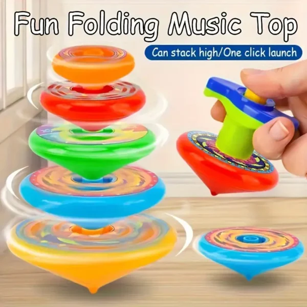 5pcs Vibrant Multi-Layer Spinning Toys - Ideal For Group Play, Suitable For Various Ages, Great For Party Favors & Holiday Presents.