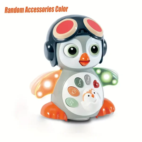 Second image of Interactive Penguin Youngsters Toy with Music & Lights - Tummy Time Crawling Learning Toy, Perfect for Youngsters Development, Ideal Halloween/Christmas Gift