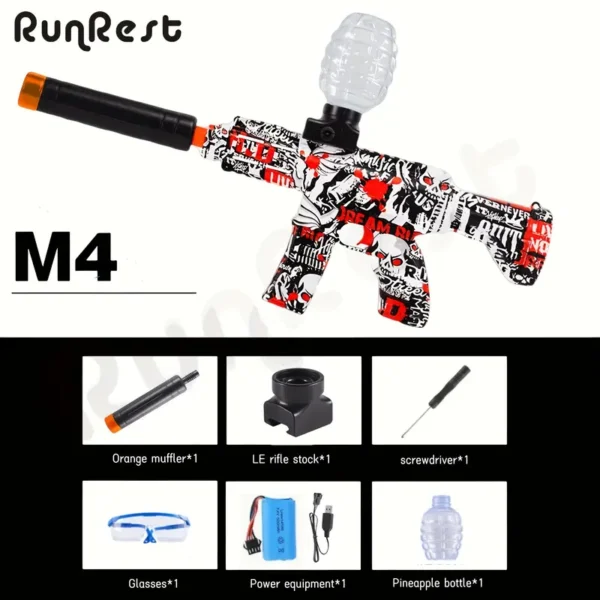 Second image of Electric Ball Blaster, Balls High Orbeez Gun Performance Ball Blaster Gun Cool Toy Gun, Rechargeable Splatter Ball Toys For Outdoor Activities Shooting Game, Holiday Gifts Christmas Halloween Gift