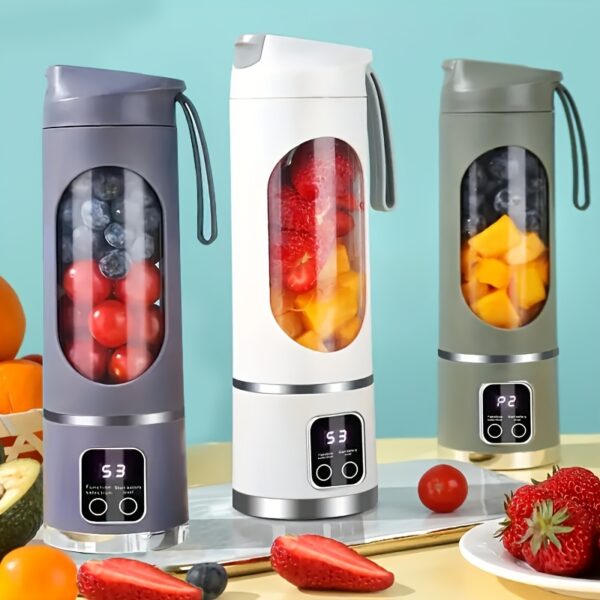 Portable USB-Rechargeable Blender & Juicer - Easy Clean, Perfect for Fruit & Vegetable Drinks, Milkshakes - 10.14oz to 16.91oz Capacity