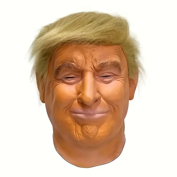 Realistic Donald Trump Latex Mask For Cosplay, Streetwear, And Halloween Costume, Hand Wash Only