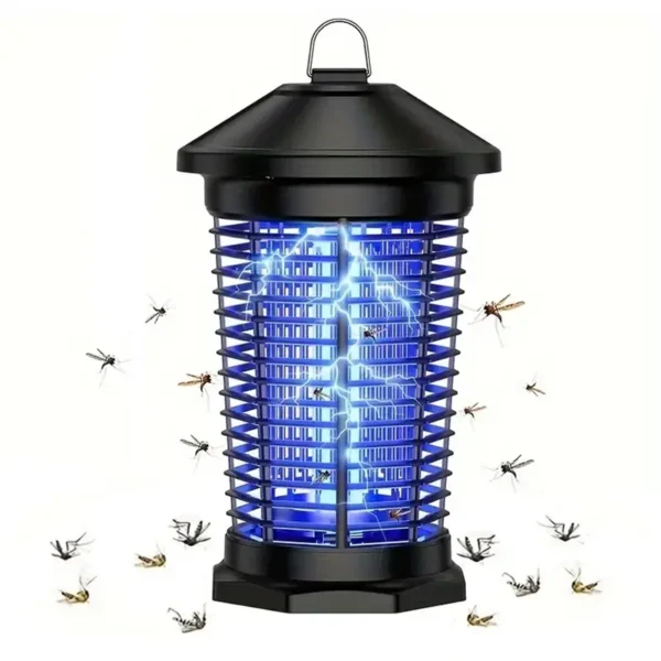 Bug Zapper Outdoor, Mosquito Zapper Outdoor, Electric Fly Zapper, Bug Zapper, Mosquito Killer, Fly Traps,Flying Insects Zapper Indoor Outdoor 100-125V, 4000V, ABS Plastic Outer (Black)