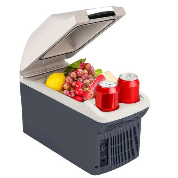 Car Refrigerator Compact Mini Refrigerator 6L - Portable cooler and warmer for bedroom, office, car and snacks