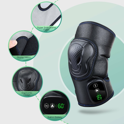 Second image of Electric Heat Knee Massager Pain Knee Joint Brace Support